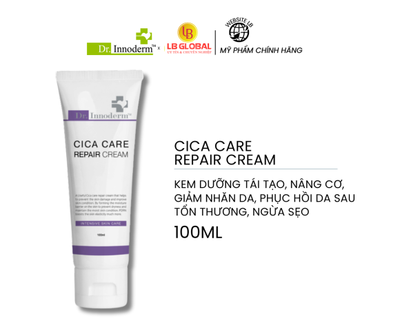 [Dr.Innoderm]_Kem Dưỡng Nâng Cơ, Giảm Nhăn_Cica Care Repair Cream_Sản phẩm chính hãng_Xuất VAT 100%