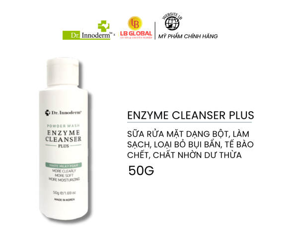 [Dr.Innoderm]_Sửa rửa mặt dạng bột_Enzyme Cleanser 50g_Sản phẩm chính hãng_Xuất VAT 100%