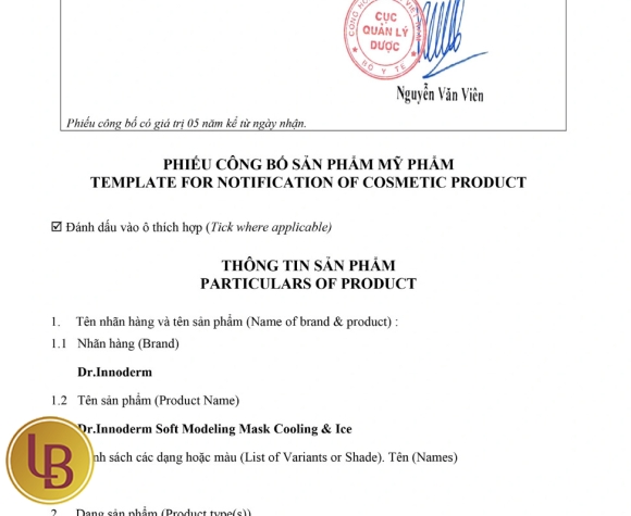 Mặt Nạ Bột Làm Mát Da Dr.Innoderm Soft Modeling Mask Cooling & Ice