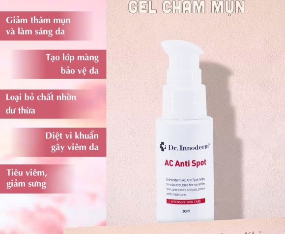 [Dr.Innoderm]_Gel chấm mụn_Ac Anti Spot 30ml_Sản phẩm chính hãng_Xuất VAT 100%