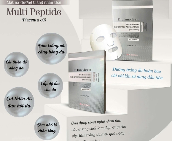 [Dr.Innoderm]_Mặt Nạ Dưỡng Trắng Da_Multi Peptide Ampoule Mask_Sản phẩm chính hãng_Xuất VAT 100%