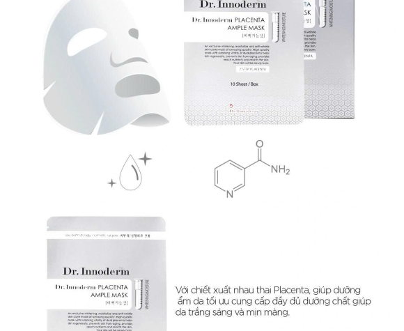 [Dr.Innoderm]_Mặt Nạ Dưỡng Trắng Da_Multi Peptide Ampoule Mask_Sản phẩm chính hãng_Xuất VAT 100%