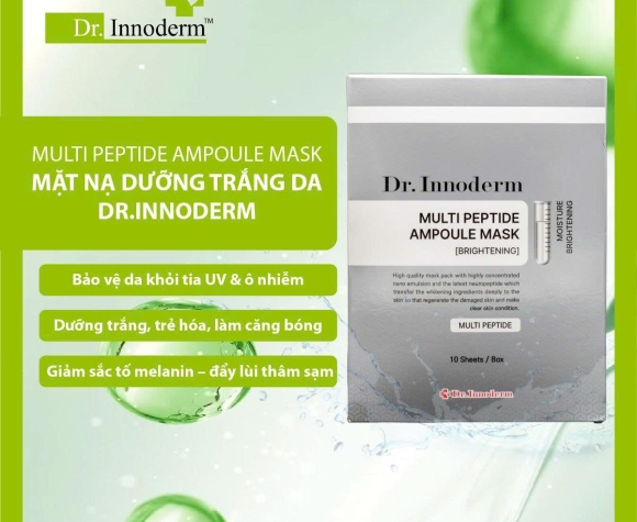 [Dr.Innoderm]_Mặt Nạ Dưỡng Trắng Da_Multi Peptide Ampoule Mask_Sản phẩm chính hãng_Xuất VAT 100%