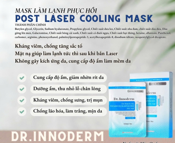 [Dr.Innoderm]_Mặt nạ dưỡng da_Post Laser Cooling Mask_Sản phẩm chính hãng_Xuất VAT 100%