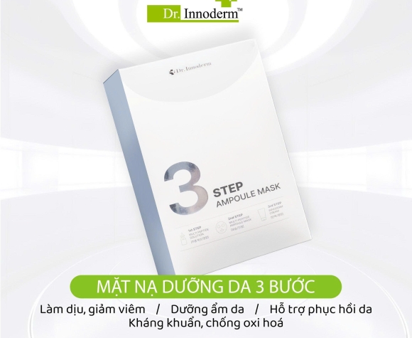 [Dr.Innoderm]_Mặt nạ dưỡng da 3 bước_3 Step Ampoule Mask_Sản phẩm chính hãng_Xuất VAT 100%