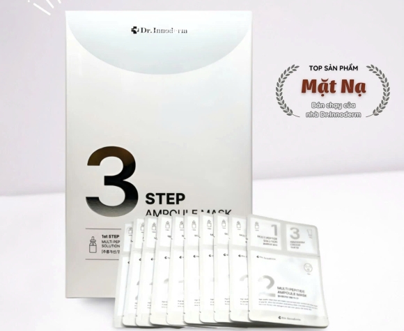 [Dr.Innoderm]_Mặt nạ dưỡng da 3 bước_3 Step Ampoule Mask_Sản phẩm chính hãng_Xuất VAT 100%