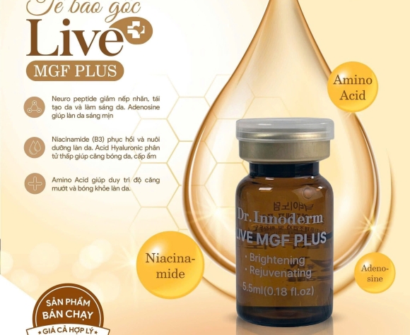 [Dr.Innoderm]_Dưỡng chất làm trắng, căng bóng Live MGF Plus_Sản phẩm chính hãng_Xuất VAT 100%