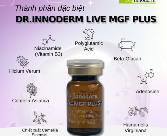 [Dr.Innoderm]_Dưỡng chất làm trắng, căng bóng Live MGF Plus_Sản phẩm chính hãng_Xuất VAT 100%