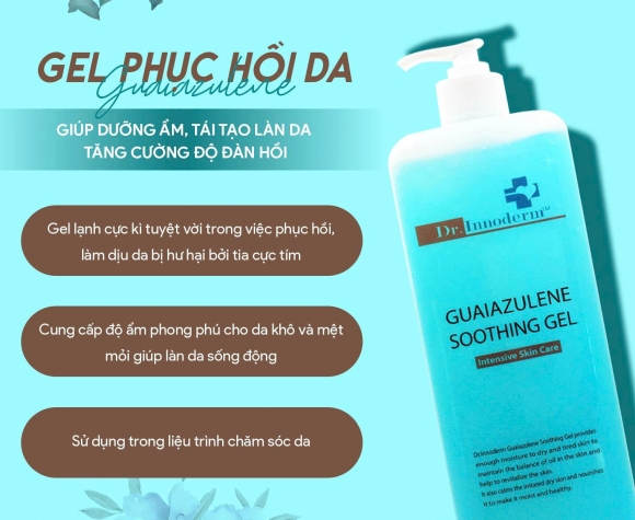 [Dr.Innoderm]_Gel dưỡng da chuyên sâu_Guaiazulene Soothing Gel_Sản phẩm chính hãng_Xuất VAT 100%