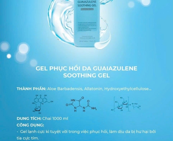 [Dr.Innoderm]_Gel dưỡng da chuyên sâu_Guaiazulene Soothing Gel_Sản phẩm chính hãng_Xuất VAT 100%