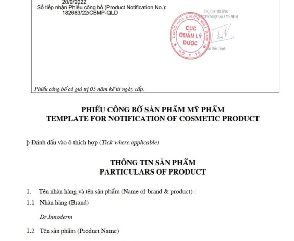 [Dr.Innoderm]_Gel dưỡng da chuyên sâu_Guaiazulene Soothing Gel_Sản phẩm chính hãng_Xuất VAT 100%