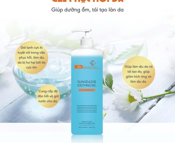 [Dr.Innoderm]_Gel dưỡng da chuyên sâu_Guaiazulene Soothing Gel_Sản phẩm chính hãng_Xuất VAT 100%