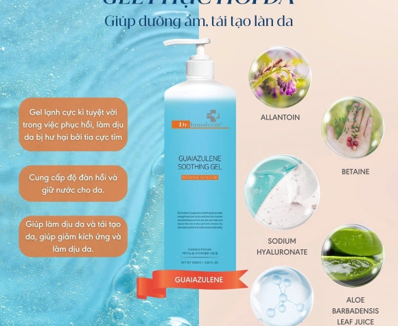 [Dr.Innoderm]_Gel dưỡng da chuyên sâu_Guaiazulene Soothing Gel_Sản phẩm chính hãng_Xuất VAT 100%