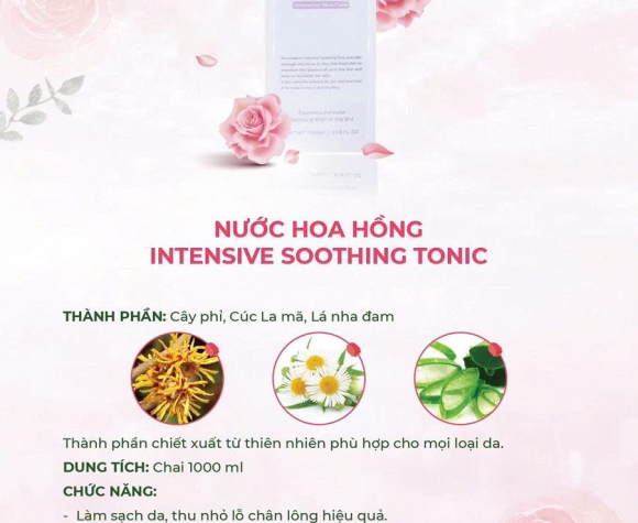 [Dr.Innoderm]_Nước Hoa Hồng_Intensive Soothing Tonic_Sản phẩm chính hãng_Xuất VAT 100%