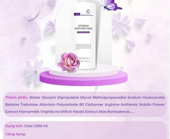 [Dr.Innoderm]_Nước Hoa Hồng_Intensive Soothing Tonic_Sản phẩm chính hãng_Xuất VAT 100%