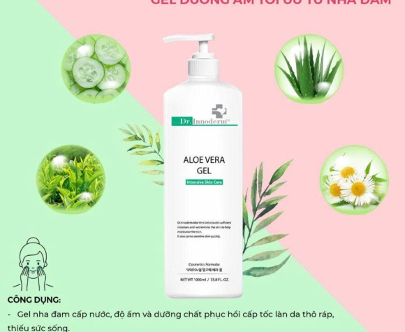 [Dr.Innoderm]_Gel Nha Đam_Aloe Vera Gel_Sản phẩm chính hãng_Xuất VAT 100%