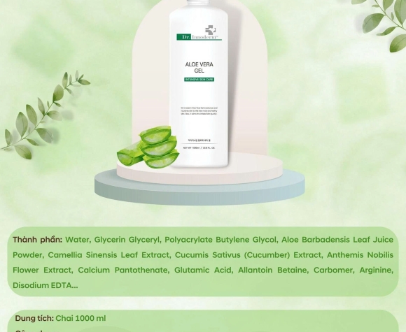 [Dr.Innoderm]_Gel Nha Đam_Aloe Vera Gel_Sản phẩm chính hãng_Xuất VAT 100%