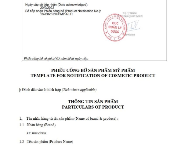 [Dr.Innoderm]_Kem Dưỡng Nâng Cơ, Giảm Nhăn_Cica Care Repair Cream_Sản phẩm chính hãng_Xuất VAT 100%