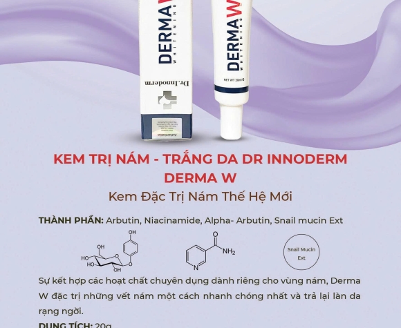 [Dr.Innoderm]_Kem Làm Trắng Sáng Da_Derma W Dr.Innoderm_Sản phẩm chính hãng_Xuất VAT 100%