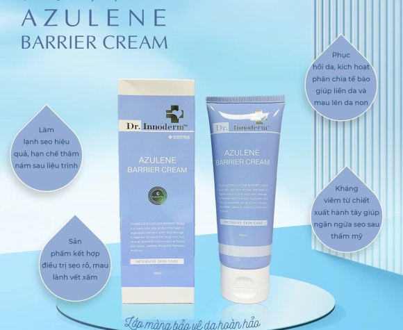 [Dr.Innoderm]_Kem Serum Tái Tạo Da_AZULENE BARRIER CREAM_Sản phẩm chính hãng_Xuất VAT 100%