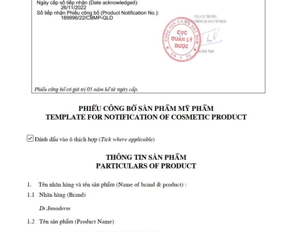 [Dr.Innoderm]_Dưỡng chất căng bóng da_MULTI PEPTIDE SOLUTION_Sản phẩm chính hãng_Xuất VAT 100%