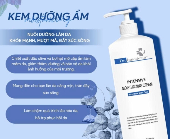 [Dr.Innoderm]_Kem dưỡng ẩm chuyên sâu_Intensive Moisturizing Cream_Sản phẩm chính hãng_Xuất VAT 100%